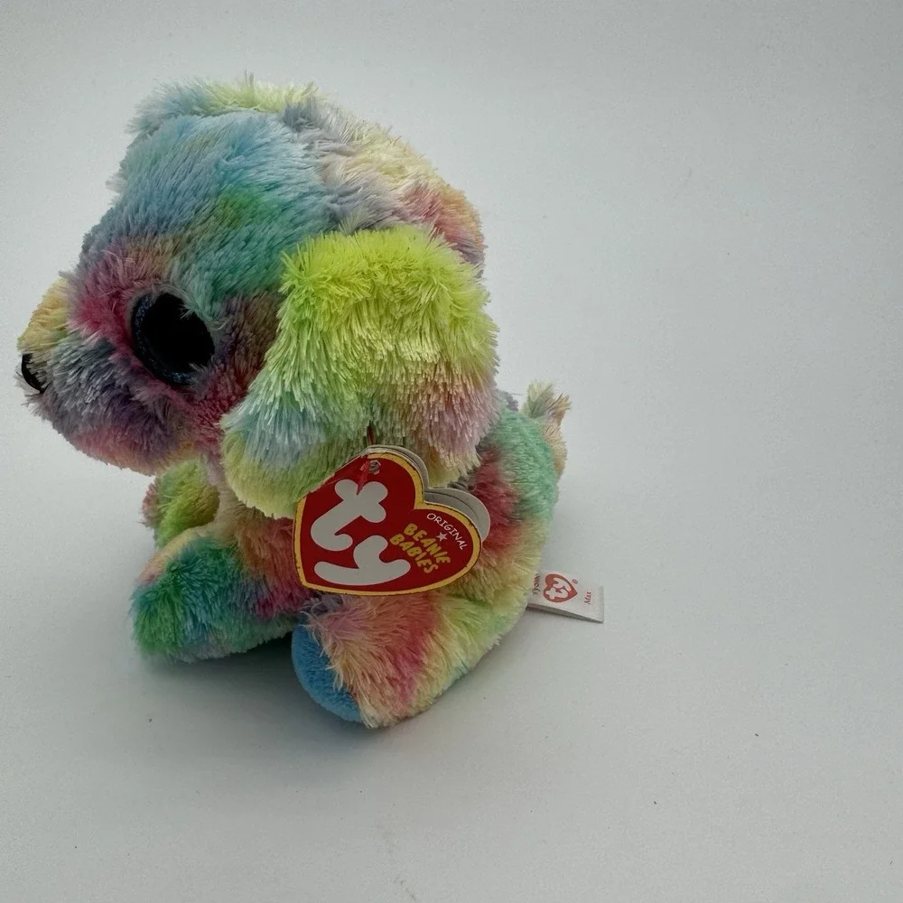 Ty Beanie Babies Max The Dog Colorful Autism Awareness Plush‎ 2012 MWMT
